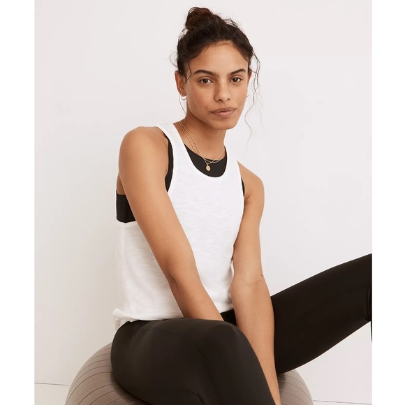 NWT Madewell MWL Long Racerback Tank - Picture 2 of 8